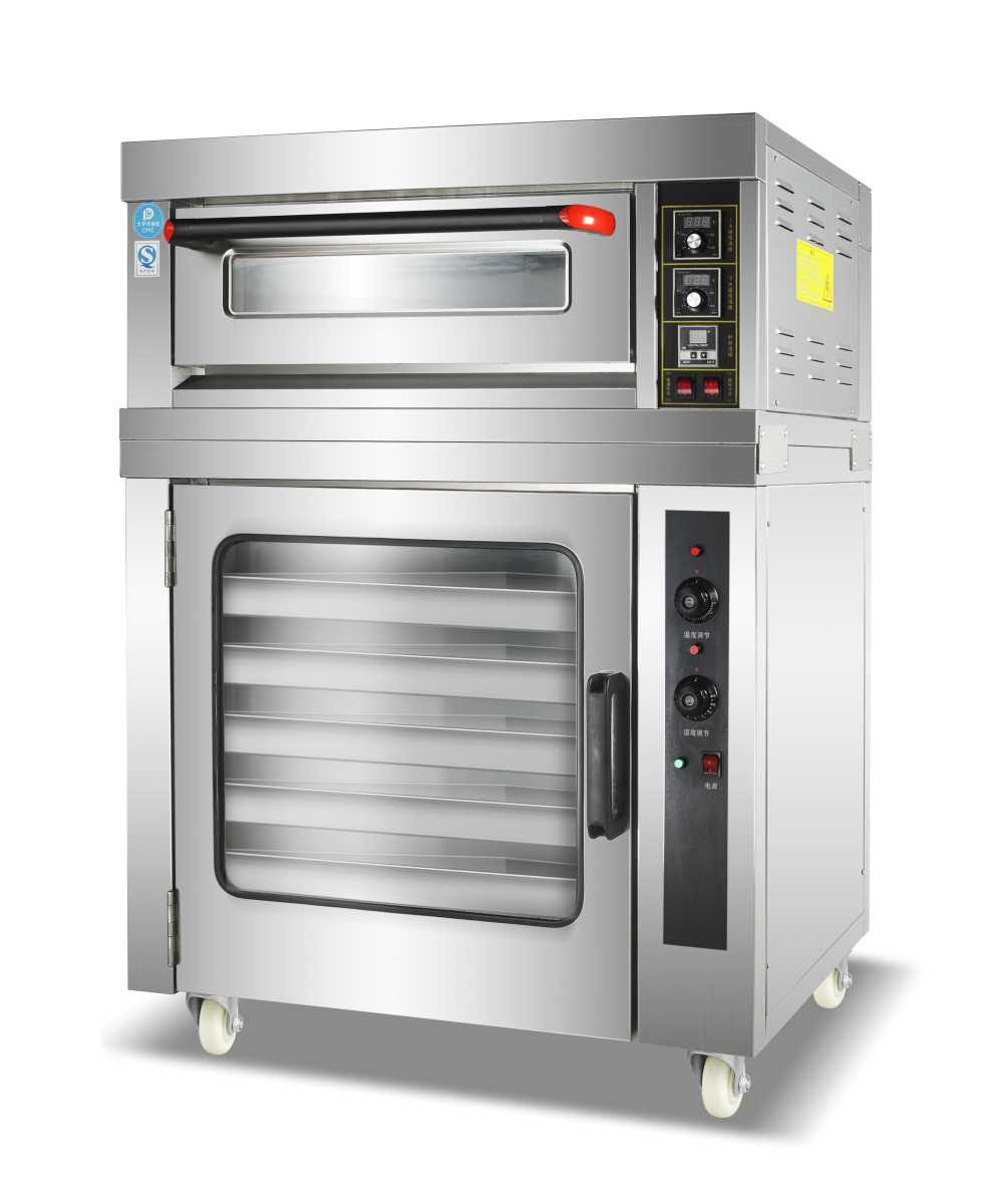  Electric / Gas 1 Deck Bakery oven with 5 Trays Proofer,Baking proofer ovens combi Deck oven with proofer bread proofing feature